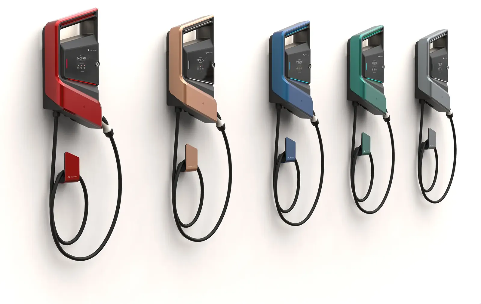 VOLT Charge Level 2 AC charger in five colour options