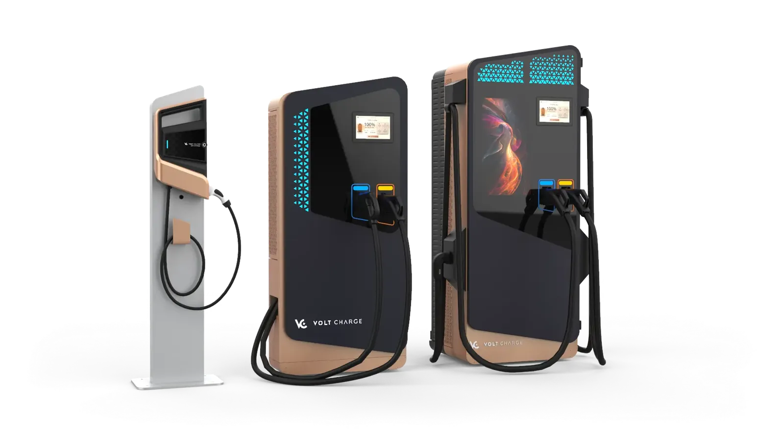 VOLT Charge AC and DC EV charger range