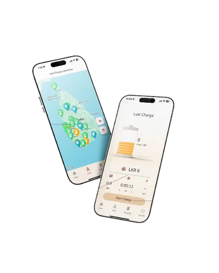 VOLT Charge app showing the charging network map