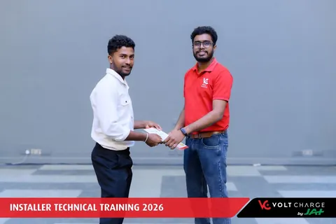 Installers attending training session