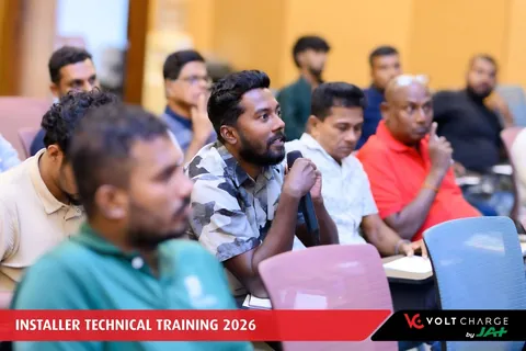 Volt Charge team at the training event