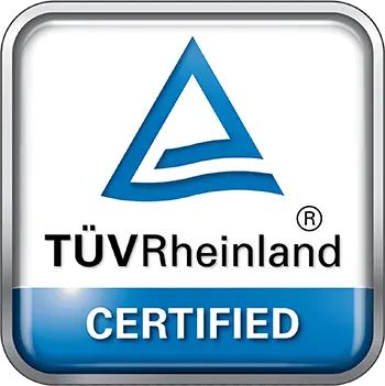 TÜV Rheinland certified