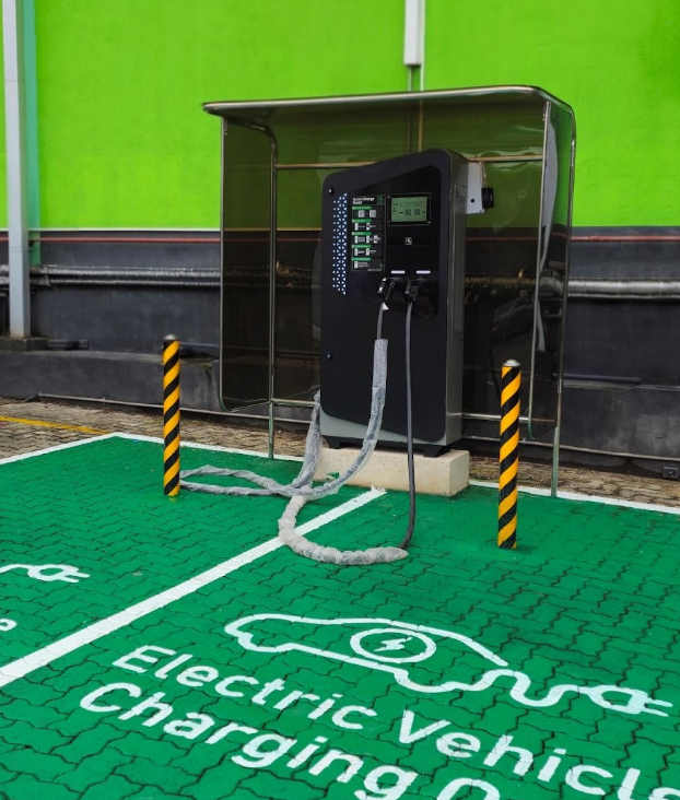 Volt Charge 30kW DC Fast Charger at Keells Supermarket, Jaffna — first commercial EV charging station in Northern Sri Lanka